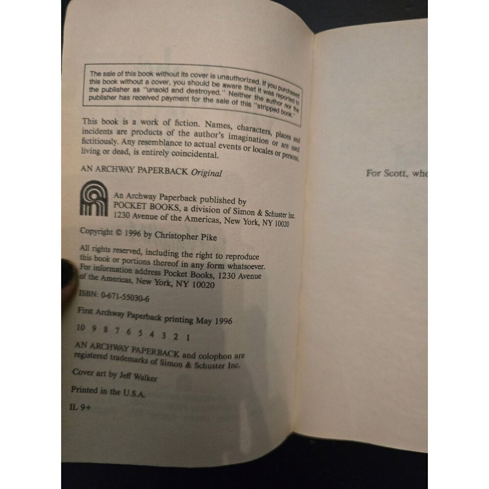 The Last Vampire 4 Phantom by Christopher Pike Horror Paperback Book - Picture 7 of 8